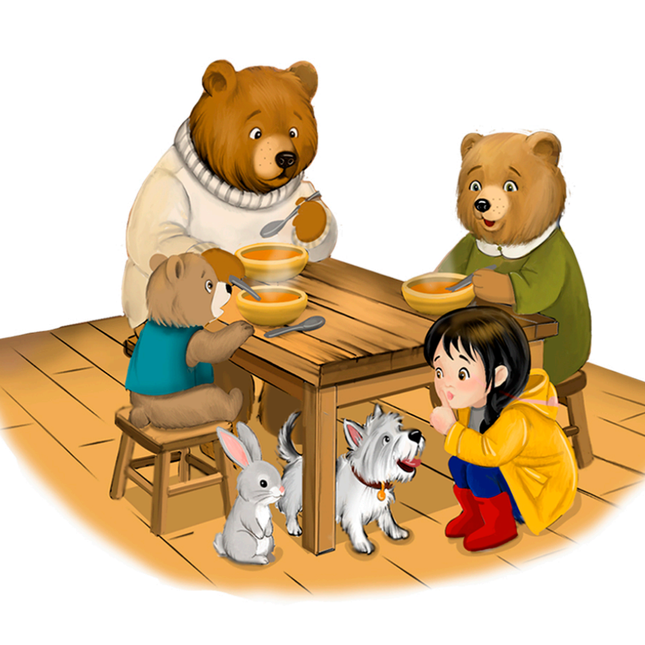 Spotty and the three bears
